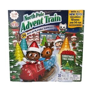 Elf On The Shelf North Pole Advent Train 24 Days Of Playable Surprises Brand New